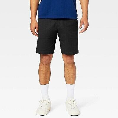 Dockers Men's 9.5" Regular Fit Chino Shorts - Black 30