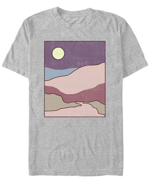 Men's Minimal Landscape Short Sleeves T-shirt