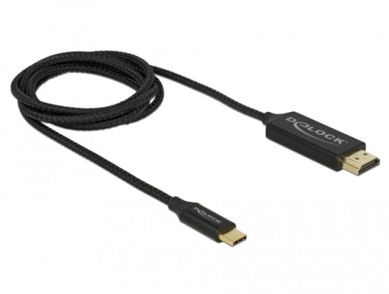 Разъем и переходник Delock 84904 - 1 м - USB Type-C - HDMI - Мужской - Мужской - Прямой