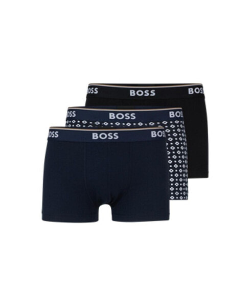 Men's 3-Pack Trunk with Design Underwear