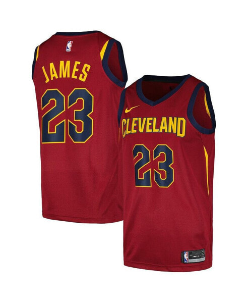 Men's LeBron James Wine Cleveland Cavaliers Swingman Player Jersey - Icon Edition