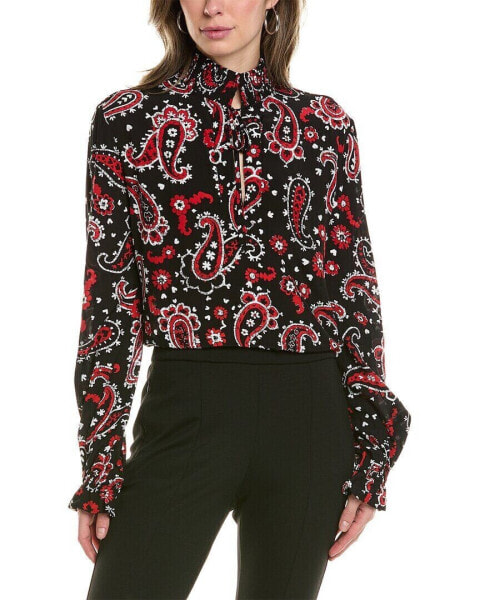 The Kooples Western Paisley Top Women's