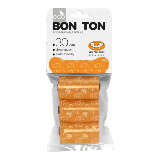 Гигиенические пакеты United Pets Bon Ton Regular Пёс Оранжевый (3 x 10 uds)