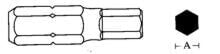 Jonnesway Końcówka ampulowa imbus 8x30mm 6-kąt 10mm D130H80