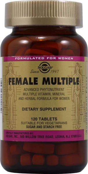 Solgar Female Multiple Мультивитаминный и минеральный комплекс для женщин 120 таблеток 3529₽
