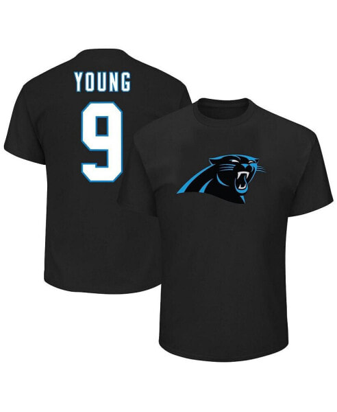 Men's Bryce Young Black Carolina Panthers Big and Tall Player Name and Number T-shirt