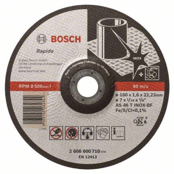 Bosch Trennscheibe gekröpft Expert for Inox - Rapido AS 46 T INOX BF, 180 mm, 1,6 mm