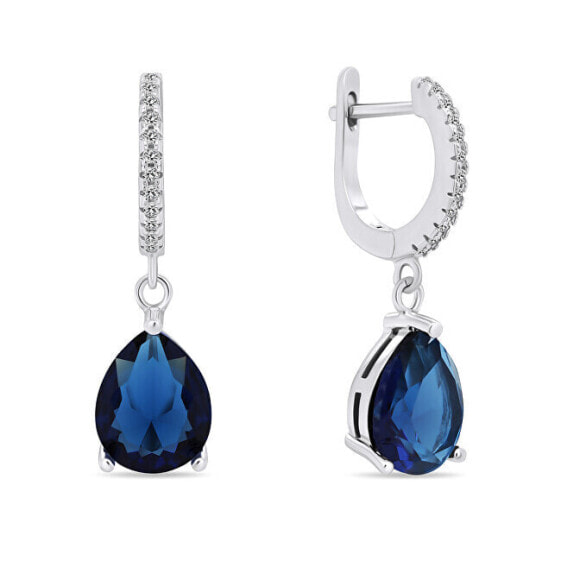 Серьги Brilio Silver Twinkle Blue Zircon