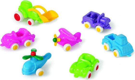 Игрушечный транспорт Viking Toys Pojazdy Mini Chubbies Fun Colors 7szt. разных цветов