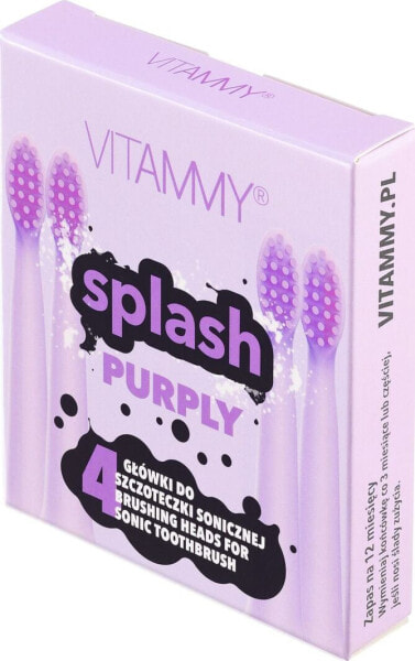 Насадка для электрической зубной щетки Vitammy Splash Purply 4szt.