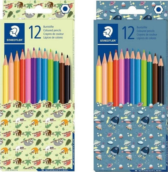 Staedtler Kredki sześciokątne Pattern 12 kolorów STAEDTLER