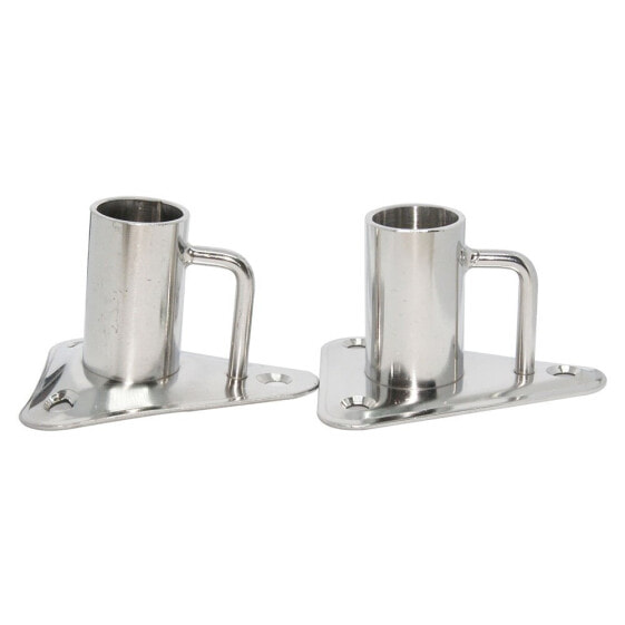 A.A.A. Candlestick Stainless Steel Straight Support