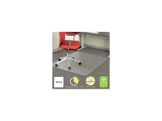 Deflecto CM11242COM 45 x 53 in. EconoMat Occasional Use Chair Mat for Low Pile C
