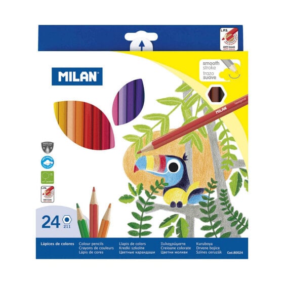 Цветные карандаши MILAN 24 Предмета Разноцветный