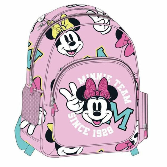 Школьный рюкзак Minnie Mouse Фуксия 32 x 15 x 42 cm