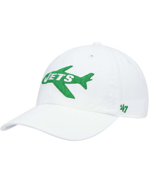 Men's White New York Jets Clean Up Legacy Adjustable Hat