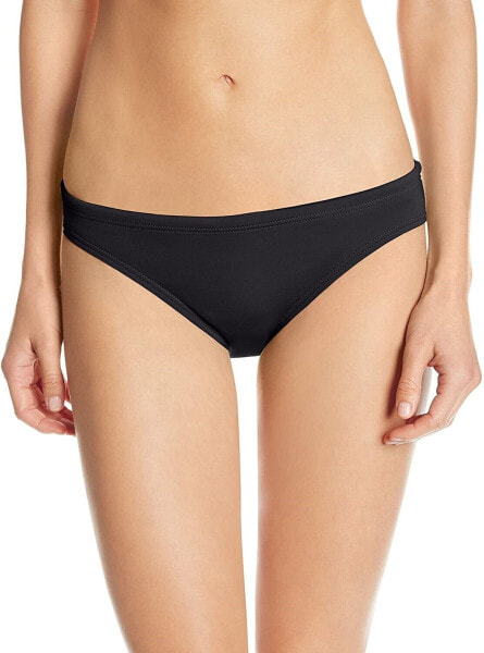 TYR Sport Women's 181974 Solid Classic Black Bikini Bottom Swimwear Size L