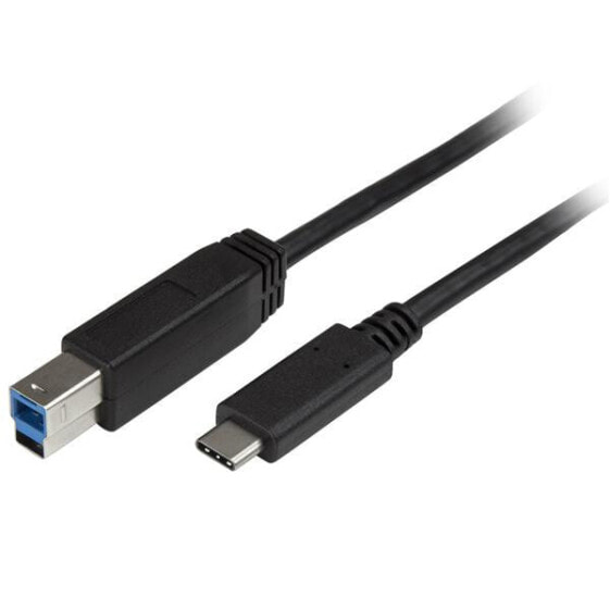 StarTech.com USB-C to USB-B Cable - M/M - 2 m (6 ft.) - USB 3.0 - 2 m - USB C - USB B - USB 3.2 Gen 1 (3.1 Gen 1) - Male/Male - Black