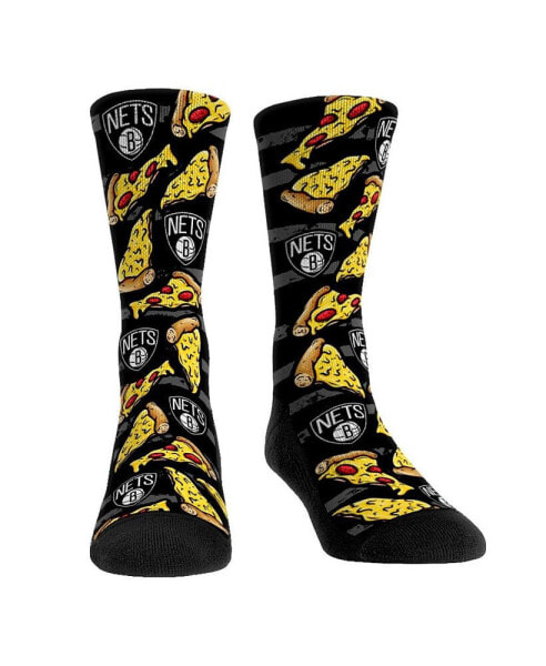 Youth Boys and Girls Socks Brooklyn Nets New York Style Pizza Crew Socks