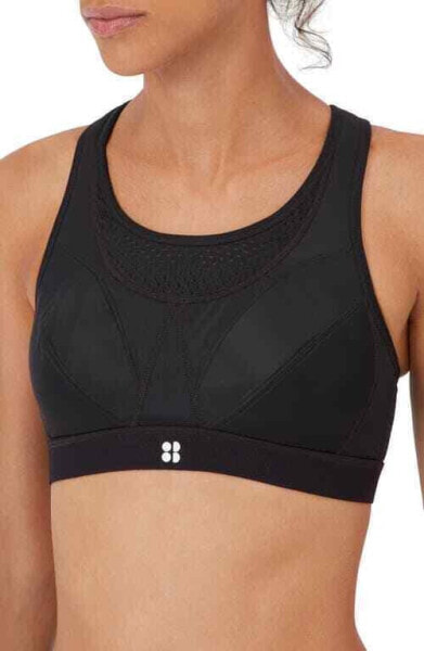 Спортивный топ Sweaty Betty Ultra Run Sports Bra 294647 в черном цвете, размер 34E