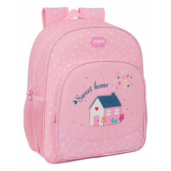 Школьный рюкзак Glow Lab Sweet home Розовый 32 X 38 X 12 cm