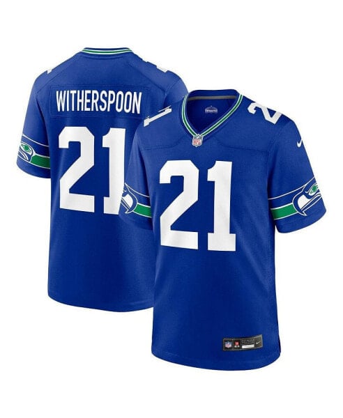 Men's Devon Witherspoon Royal Seattle Seahawks Throwback Player Game Jersey