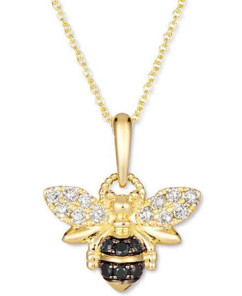 Nude Diamond (1/5 ct. t.w.) & Blackberry Diamond (1/10 ct. t.w.) 18" Pendant Necklace in 14k Gold