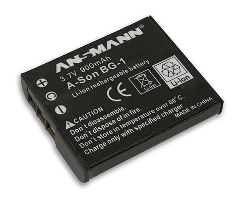 Литий-ионный аккумулятор ANSMANN® A-Son BG 1 - 900 mAh - 3.7 V