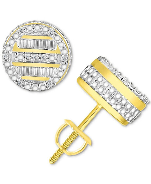 Men's Diamond Circle Stud Earrings (1/6 ct.tw) in 10K Gold