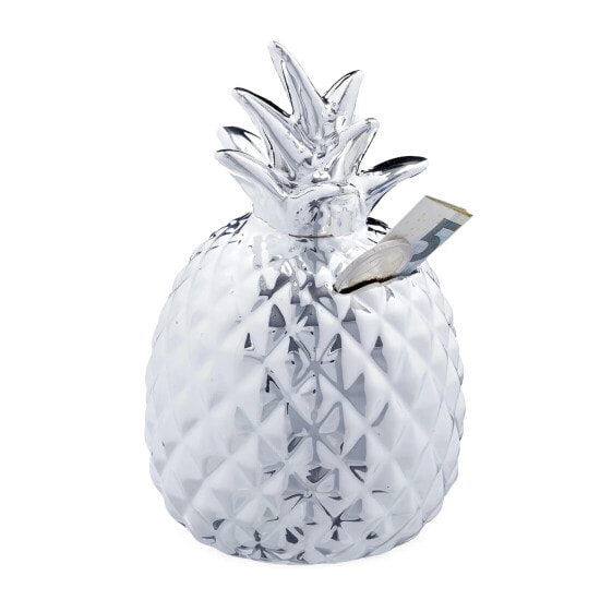 Spardose Ananas in Silber