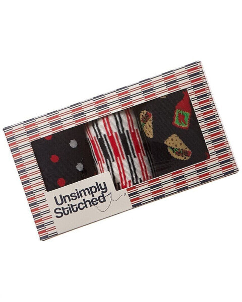 Unsimply Stitched 3Pk Socks Gift Box Men's Os