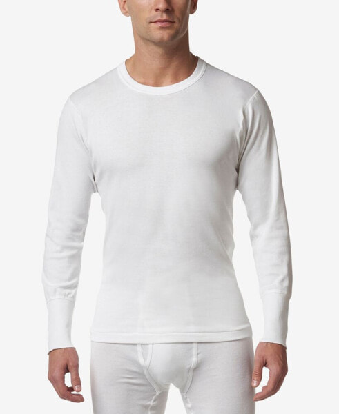 Men's Premium Cotton Rib Thermal Long Sleeve Undershirt