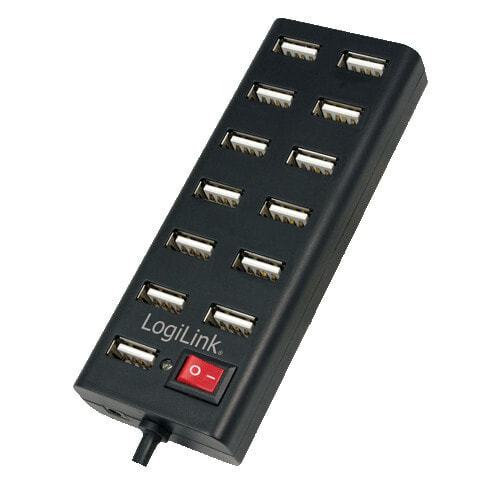 USB-концентратор LogiLink UA0126 - USB 2.0 - 480 Mbit/s - Black - Status - 0.75 m - CE - RoHS