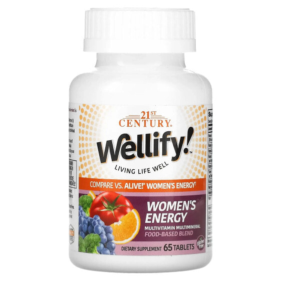 Витамины для женщин 21st Century Wellify! Энергия и Мультивитамины, 65 таблеток