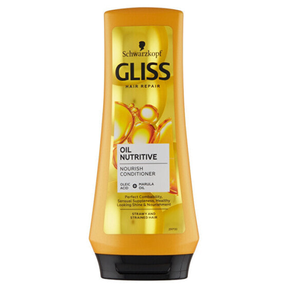 Gliss Kur Oil Nutritive Nourish Conditioner Восстанавливающий масляной бальзам для волос 200 мл