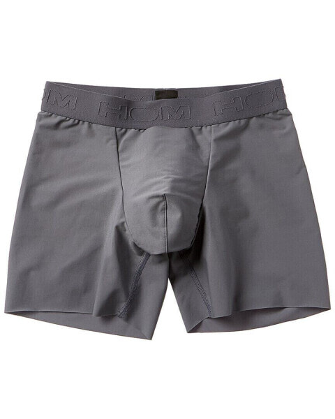 Hom Long Boxer Brief Men's Grey Xs