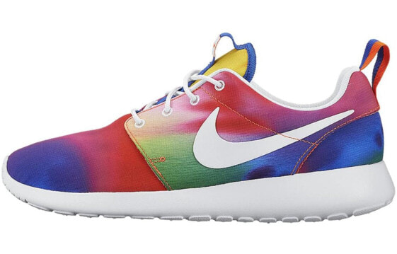Кроссовки унисекс спортивные Nike Roshe Run Tie Dye Rainbow, модель 655206-518