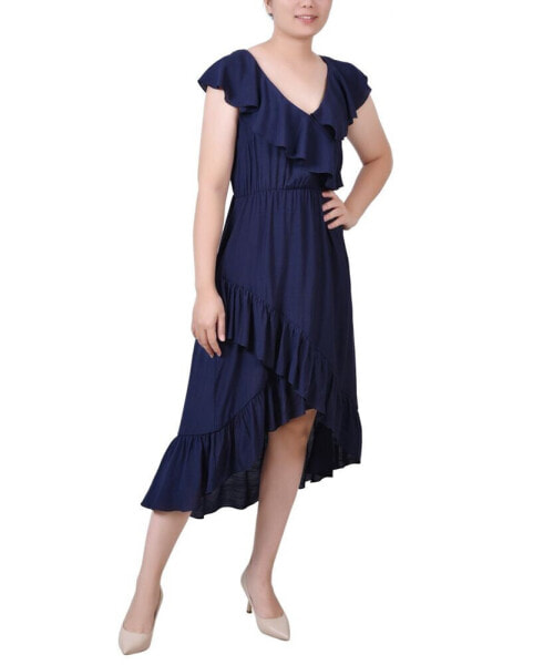 Women's Sleeveless Flounced Dress