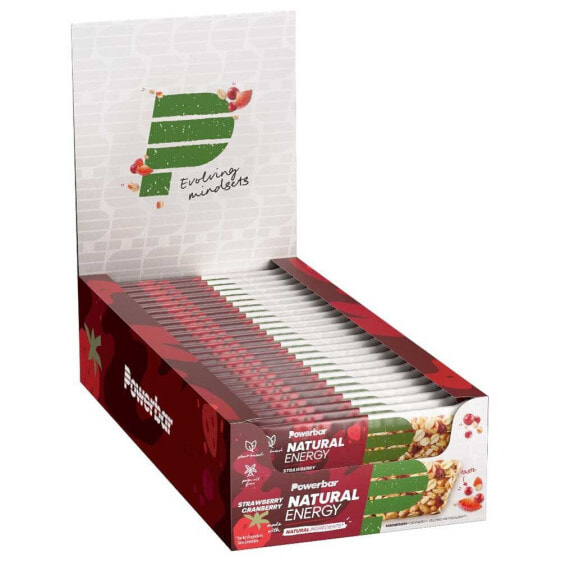 POWERBAR Natural Energy 40g 18 Units Strawberry Cranberry Energy Bars Box