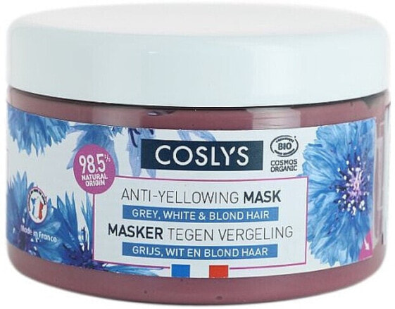 Maske gegen Gelbstich, graues und blondes Haar