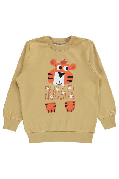 Erkek Çocuk Sweatshirt 2-5 Yaş Vizon