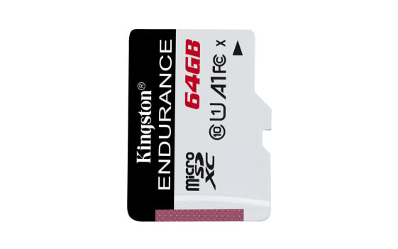 Kingston High Endurance - 64 GB - MicroSD - Class 10 - UHS-I - 95 MB/s - 30 MB/s - Накопитель памяти