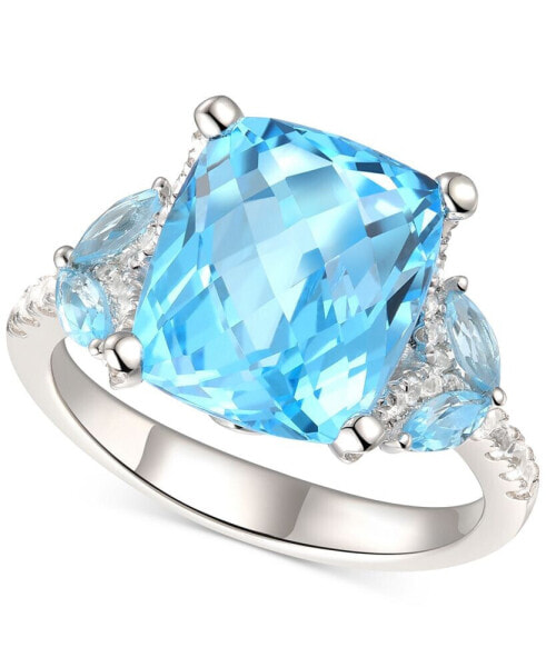 Кольцо Macy's Blue & White Topaz