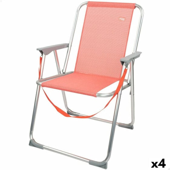 Садовый стул Aktive Flamingo Коралл 44 x 76 x 45 см (4 штуки)