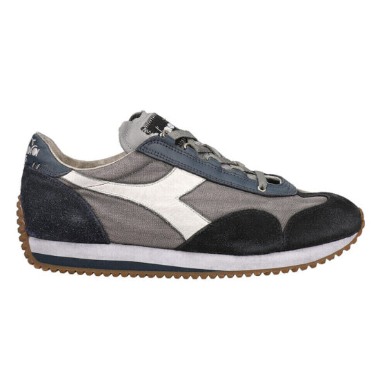 Diadora Equipe H Dirty Stone Wash Evo Lace Up Mens Grey Sneakers Casual Shoes 1