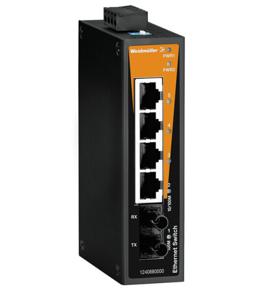 Weidmüller IE-SW-BL05-4TX-1ST - Unmanaged - Fast Ethernet (10/100) - Full duplex