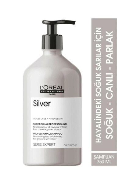 Loreal Serie Expert Silver Mor Şampuan Turunculaşma Ve Renk Değişimlerini Karşı 750 Ml - Krepe