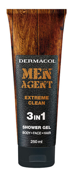 Гель для душа для мужчин Dermacol Extreme Clean Men Agent 3в1 250 мл
