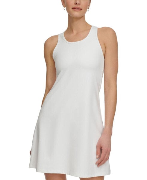 Sport Women's Round-Neck Keyhole-Back Tennis Dress