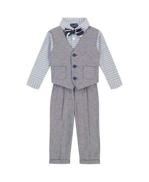 Костюм Nautica Baby Boys Linen Look Vest Set.